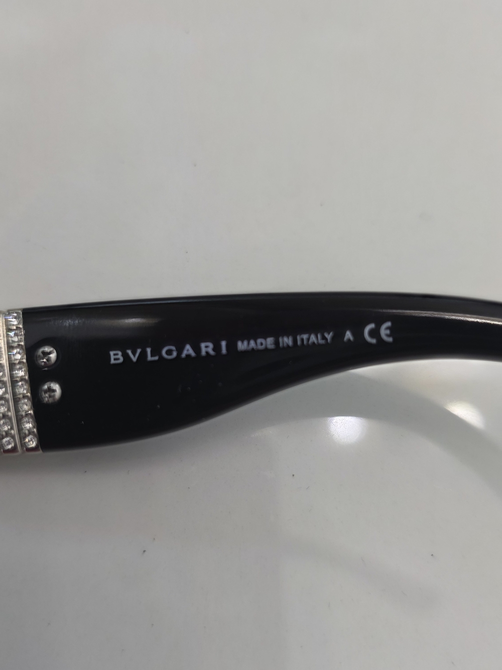 Bvlgari Black Gradient Shield Sunglasses with Silver Accents - Picture 7 of 9